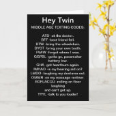 AN MEINE MITTLERE SIS-KARTE GESIMST KARTE (Gelbe Blume)