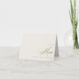 An meine Mutter am Tag meiner Hochzeit Grußkarte Dankeskarte