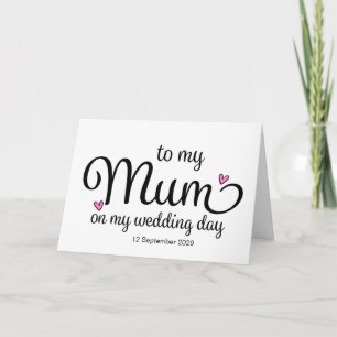 An meine Mutter an meinem Hochzeitstag Von der Bra Karte