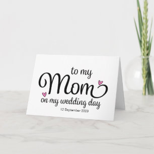 An meine Mutter an meinem Hochzeitstag von der Bra Karte