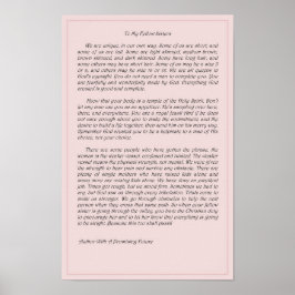 An meine Schwestern Poster