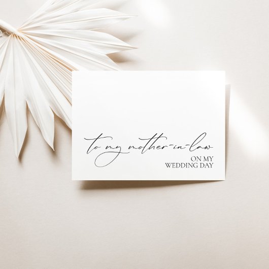"An meine Schwiegermutter am Hochzeitstag" Karte