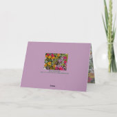 An meine Schwiegermutter / floral / Ich Glückspilz Karte (Rückseite)