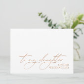 "An meine Tochter an ihrem Hochzeitstag" Message C (Stehend Vorderseite)