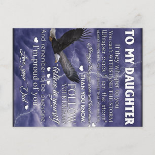 An meine Tochter, Geburtstagsgeschenk für die Toch Postkarte