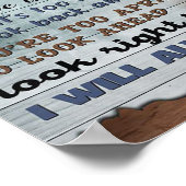 An meine Tochter, Geschenk für das Kind, Brief an  Poster (Ecke)