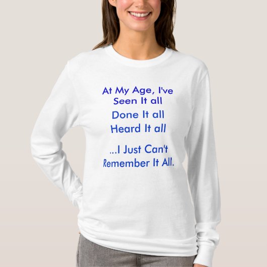 An meinem Alter T-Shirt (Vorderseite)