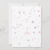 An meinem Geburtstag Era Girly Pastel Einladung (Rückseite)