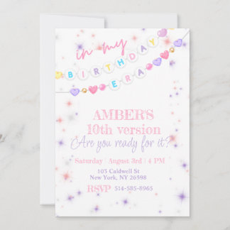 An meinem Geburtstag Era Girly Pastel Einladung
