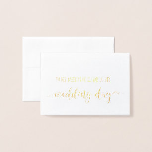 An meinem Hochzeitstag danke an meine Ehrenmatrone Folienkarte