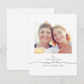 An meinem Hochzeitstag zu meinem schönen Nan (Vorne/Hinten)