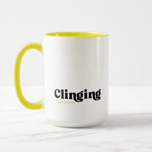 An meinem Jumbo-Kaffee klammern Tasse