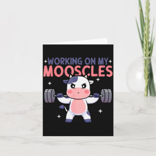An meinem Moo Muskeln Workout-Design arbeiten  Karte
