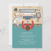 An meinem Schreibtisch Einladung (Vorderseite)