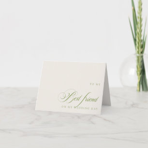An meinen besten Freund an meinem Hochzeitstag Gru Dankeskarte