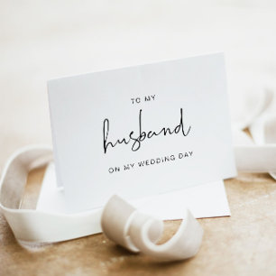 An meinen Ehemann am Hochzeitstag Karte, Bräutigam Dankeskarte