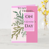 "An meinen Freund am Valentinstag!" Valentine Karte (Gelbe Blume)