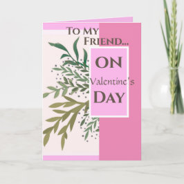 "An meinen Freund am Valentinstag!" Valentine Karte