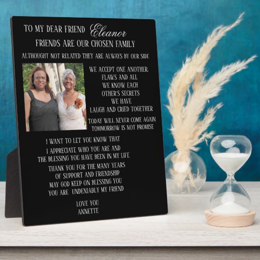 An meinen Freund Fotoplatte (Seite)