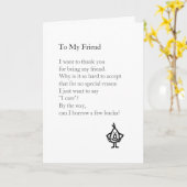 An meinen Freund Karte (Gelbe Blume)