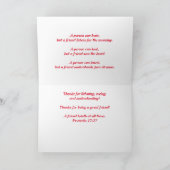 An meinen Freund Karte (Innenseite)