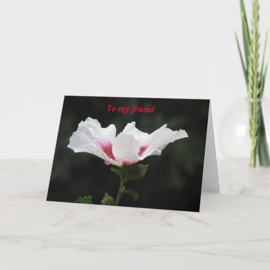 An meinen Freund Karte (Vorderseite)