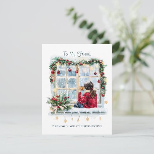 An meinen Freund Weihnachten Karte (Stehend Vorderseite)