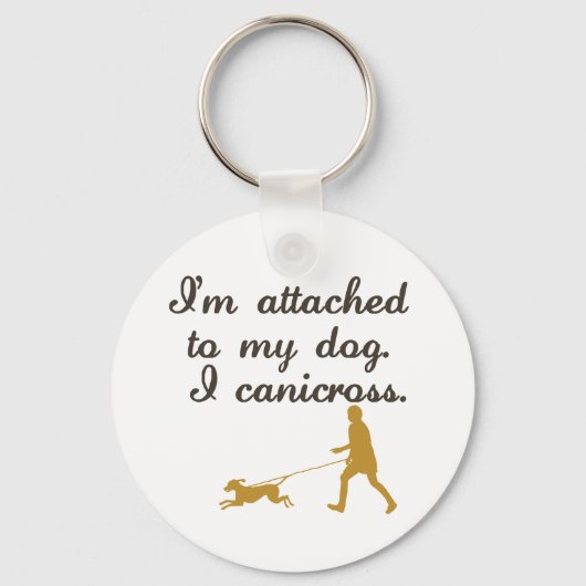 An meinen Hund angeschlossen Schlüsselanhänger (Vorderseite)