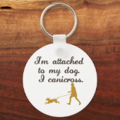 An meinen Hund angeschlossen Schlüsselanhänger (Vorderseite)