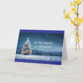 **AN MEINEN LEHRER** BEI **CHRISTMAS** KARTE (Gelbe Blume)