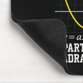 An meinen Quadrizeps arbeiten Lustige Algebra Math Mousepad (Ecke)