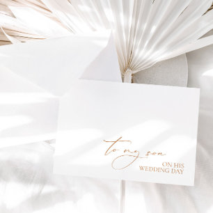 "An meinen Sohn am Hochzeitstag" Message Card