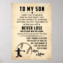 An meinen Sohn glaubt tief in eurem Herzen