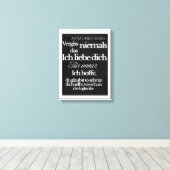 An Meinen Sohn Leinwanddruck (Insitu (Holzboden))