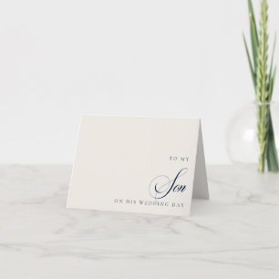 An meinen Sohn zum Hochzeitstag Grußkarte Dankeskarte