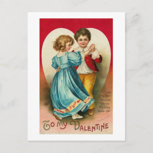 An meinen Valentin (14) Feiertagspostkarte