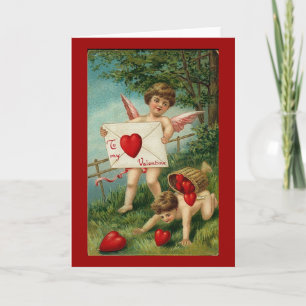 An meinen Valentinischen Cherub mit Liebe Letter Feiertagskarte