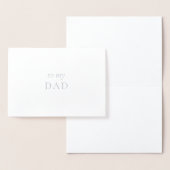 An meinen Vater minimalistisch Dankeskarte Folienkarte (Anzeige)