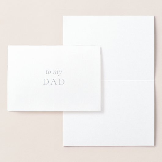 An meinen Vater minimalistisch Dankeskarte Folienkarte (Anzeige)