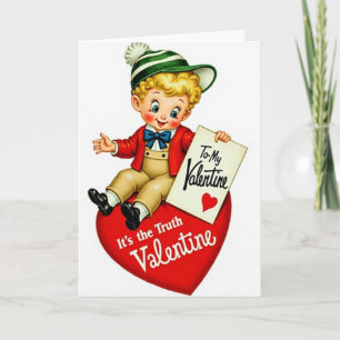 An meinen Vintage-Valentins-Jungen-Karte Karte