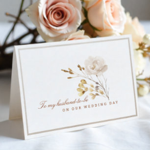 An meinen zukünftigen Ehemann Hochzeitstag Herbst- Dankeskarte
