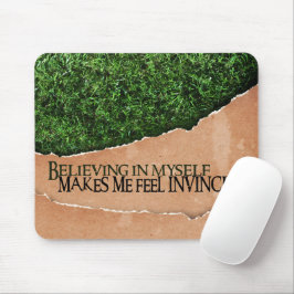 "An mich glauben" Motivation Affirmation Mousepad