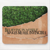 "An mich glauben" Motivation Affirmation Mousepad (Vorne)