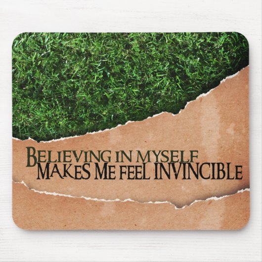 "An mich glauben" Motivation Affirmation Mousepad (Vorne)