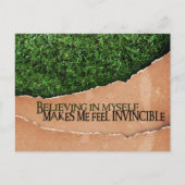 "An mich glauben" Motivation Affirmation Postkarte (Vorderseite)