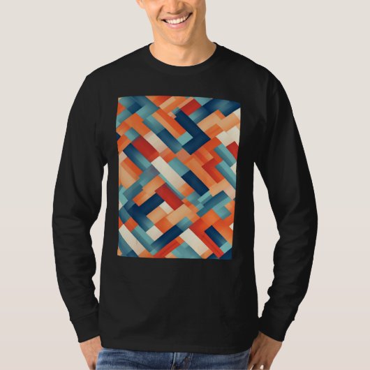 An minimalistic optical abstract oil painting T-Shirt (Vorderseite)