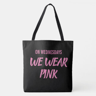 An Mittwochen tragen wir Rosa Tasche