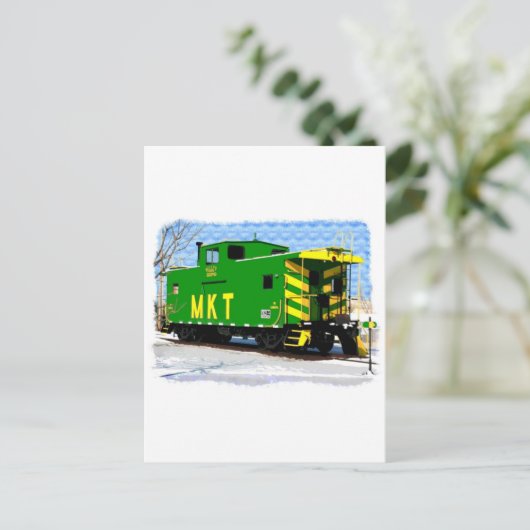 An MKT Caboose Postkarte (Stehend Vorderseite)