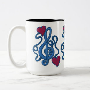 An Music Blue Note Tasse angeschlossen