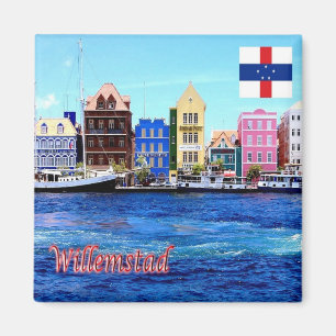 AN - Niederländische Antillen - Willemstad Hafen Magnet